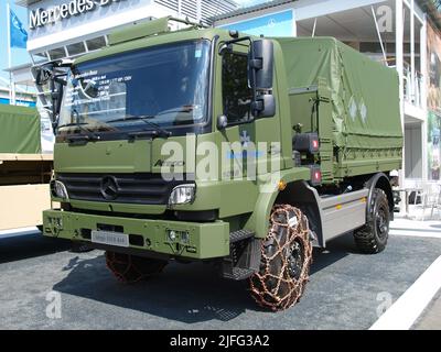 Mercedes-Benz Atego 1018 4x4 im Eurosatory 2008 Militärausstellung Stockfoto