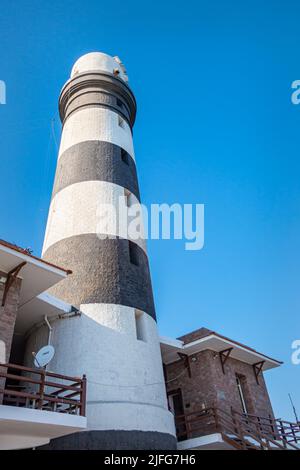 Der Leuchtturm am Daedalus Riff, Rotes Meer, Ägypten Stockfoto