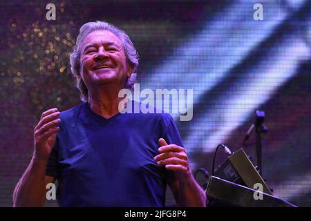 Rom, Italien. 02.. Juli 2022. Ian Gillan von Deep Purple, während des Woosh! Tour, 2.. Juli, im Auditorium Parco della Musica, Rom, Italien Credit: Independent Photo Agency/Alamy Live News Stockfoto
