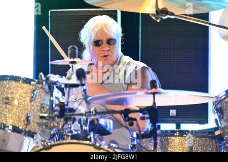 Rom, Italien. 02.. Juli 2022. Ian Paice von Deep Purple, während des Woosh! Tour, 2.. Juli, im Auditorium Parco della Musica, Rom, Italien Credit: Independent Photo Agency/Alamy Live News Stockfoto