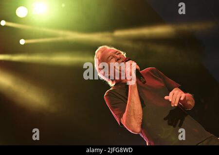 Rom, Italien. 02.. Juli 2022. Ian Gillan von Deep Purple, während des Woosh! Tour, 2.. Juli, im Auditorium Parco della Musica, Rom, Italien Credit: Independent Photo Agency/Alamy Live News Stockfoto