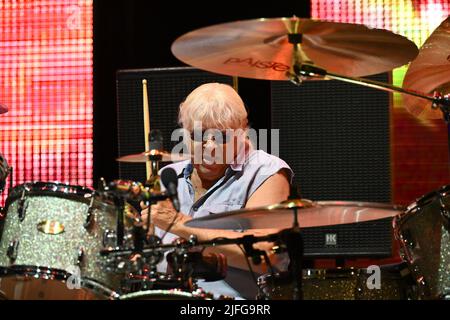 Rom, Italien. 02.. Juli 2022. Ian Paice von Deep Purple, während des Woosh! Tour, 2.. Juli, im Auditorium Parco della Musica, Rom, Italien Credit: Independent Photo Agency/Alamy Live News Stockfoto