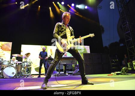 Rom, Italien. 02.. Juli 2022. Simon McBride von Deep Purple, während des Woosh! Tour, 2.. Juli, im Auditorium Parco della Musica, Rom, Italien Credit: Independent Photo Agency/Alamy Live News Stockfoto