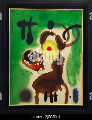 Im Inneren des Museums von Serralves in Porto - Jean Miro Ausstellung Stockfoto