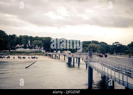 Der neue und wunderbare Koserow Pier auf der Insel Usedom Stockfoto