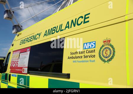 SOUTH EAST COAST AMBULANCE SERVICE NHS FOUNDATION VERTRAUEN LOGOS Stockfoto