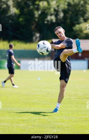 Gents Torwarttrainer Francky Vandendriessche im Bild während eines Trainings des belgischen First League Teams KAA Gent in Stegersbach, Österreich, vor der Saison 2022-2023, Sonntag, 03. Juli 2022. Stockfoto