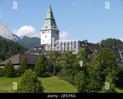 Das Schloss Elmau, in Bayern (Deutschland), ein Ort und der Ort des Summits von 48. G7, im Juni 2022 Stockfoto