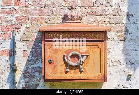 Briefkasten am 29. Juni 2022 in Wyk, Foehr Island, Deutschland. © Peter Schatz / Alamy Stock Photos Stockfoto