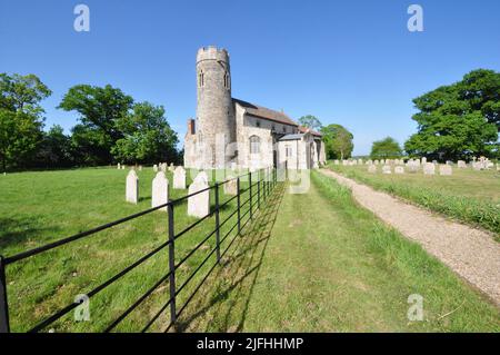 St Andrew's Church, Wickmere, North Norfolk, England, Großbritannien Stockfoto