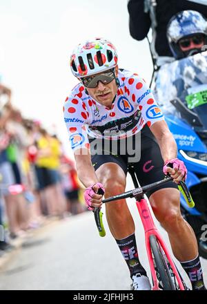 Vejle nach Sonderborg, Dänemark. 3.. Juli 2022. During Tour De France, stage 3, Denmark, 3. July 2022, Credit:Pete Goding/Goding Images/Alamy Live News Credit: Peter Goding/Alamy Live News Stockfoto