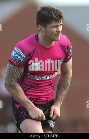 Wakefield, Großbritannien. 03.. Juli 2022. Be Well Support Stadium, Wakefield, West Yorkshire, 3.. Juli 2022. Betfred Super League Wakefield Trinity vs Wigan Warriors John Bateman of Wigan Warriors Credit: Touchlinepics/Alamy Live News Stockfoto