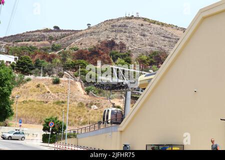 Trapani, Sizilien (Italien): Trapani Seilbahnstation von Trapani nach Erice Stockfoto