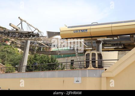 Trapani, Sizilien (Italien): Trapani Seilbahnstation von Trapani nach Erice Stockfoto