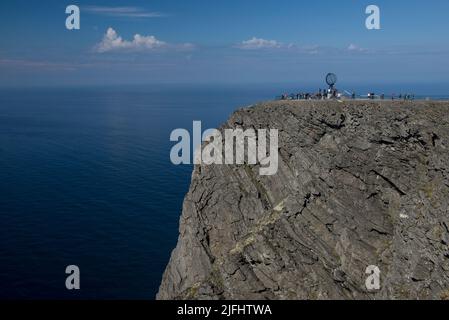 Nordkapp. Norwegisch. 06.23.2015.Nordkap Nordkapp am nördlichen Punkt Norwegens mit Barentssee Stockfoto