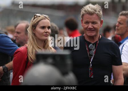 Silverstone, Großbritannien. 3.. Juli 2022, Silverstone Circuit, Silverstone, Northamptonshire, England: Großer Preis von Großbritannien F1, Renntag: Gordon Ramsey Credit: Action Plus Sports Images/Alamy Live News Stockfoto