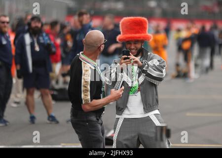 Silverstone, Großbritannien. 3.. Juli 2022, Silverstone Circuit, Silverstone, Northamptonshire, England: Großer Preis von Großbritannien F1, Renntag: DJ Jax Jones Credit: Action Plus Sports Images/Alamy Live News Stockfoto