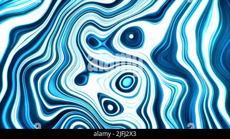 Endlose bunte Animation mit Wellenmuster. Bewegung. Flüssige transformierung von Flecken, schöne geschwungene Formen. Stockfoto