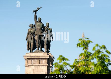 Sofia Bulgarien Denkmal für die sowjetische Rote Armee in Sofia, Bulgarien, Balkan, Osteuropa, EU Stockfoto