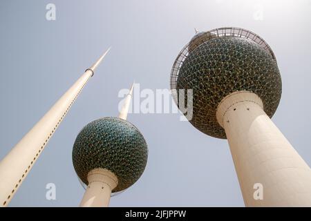 Die Kuwaitischen Türme Stockfoto