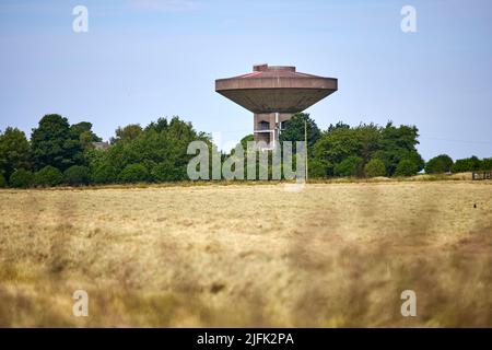 Scarth Hill Water Tower, lokales Wahrzeichen in Ormskirk, Lancashire Stockfoto
