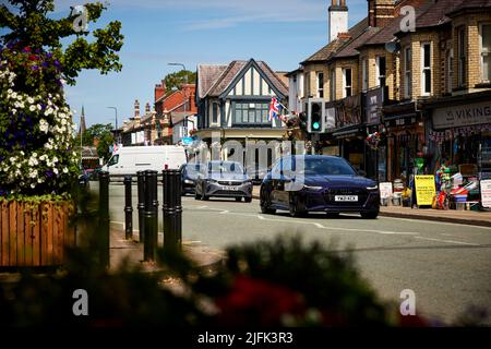 Manchester, Hale Village, Einkaufsviertel Ashley Road Stockfoto