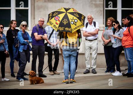 Kostenlose Stadtführungen in Manchester Stockfoto