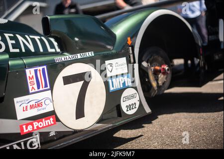 07 Lynn (gbr), Bentley Speed 8 während der Le Mans Classic 2022 vom 30. Juni bis 3. Juli 2022 auf dem Circuit des 24 Heures du Mans, in Le Mans, Frankreich - Foto Joris Clerc / DPPI Stockfoto