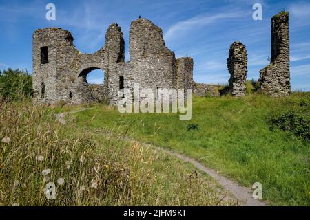 Newcastle Emlyn Castle, Carmarthenshire, Wales Stockfoto