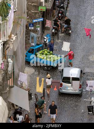 Wassermelonenverkäufer Stockfoto