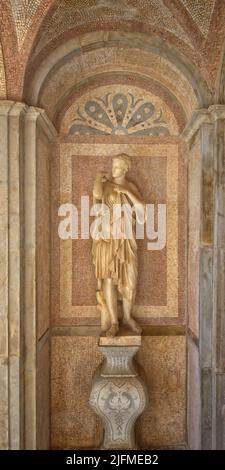 Statue im Estai Palace Garten, Estai, Loule, Faro Bezirk, Algarve, Portugal Stockfoto