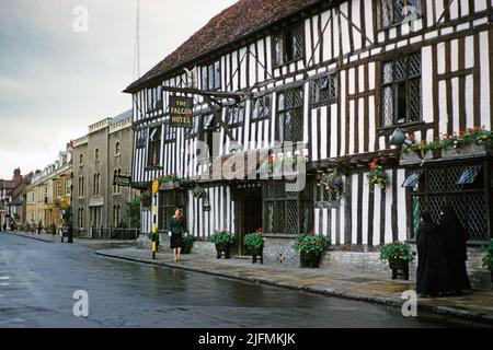The Falcon Hotel, Fachwerkgebäude, Stratford-upon-Avon, Warwickshire, England, Großbritannien in 1961 aktuellen Hotel Indigo Stockfoto