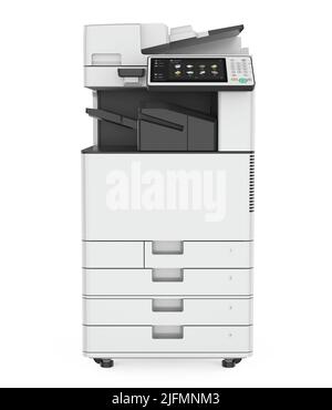Büro-Multifunktionsdrucker isoliert Stockfoto