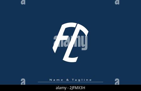 Alphabet Buchstaben Initialen Monogramm Logo FC , CF Stock Vektor