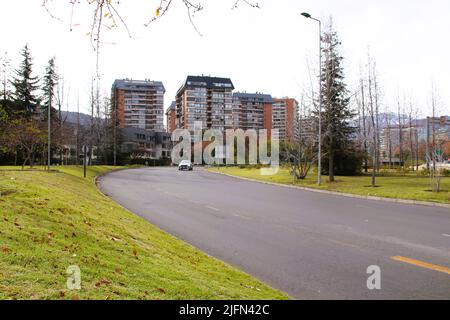 Las Condes Avenue in Santiago, Chile Stockfoto