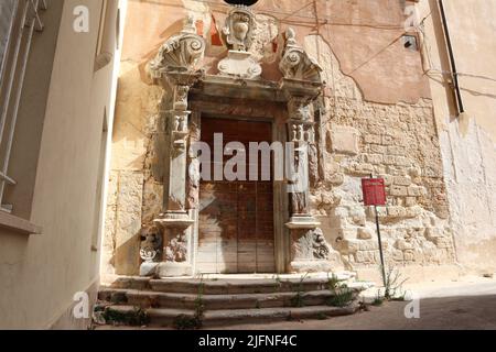 Trapani, Sizilien (Italien): Kirche der heiligen Lucy (Chiesa di Santa Lucia), bekannt als Kirche der SS. Maria della Catena Stockfoto