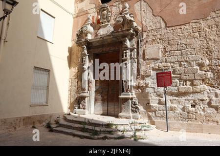 Trapani, Sizilien (Italien): Kirche der heiligen Lucy (Chiesa di Santa Lucia), bekannt als Kirche der SS. Maria della Catena Stockfoto