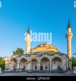 Moschee in Jewpatoria auf der Krim Juma Jami oder Khan-Jami auch als Freitagsmoschee bekannt. Erbaut zwischen 1552 und 1564 Stockfoto