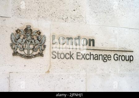 London Stock Exchange, City of London, London, England, Großbritannien Stockfoto