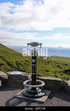 Aussichtspunkt auf dem Ring of Kerry malerische Fahrt in Irland Stockfoto