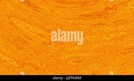 3D Hintergrund mit bewegter Lava-Textur. Design. Sich bewegende Lavaflüssigkeit mit Verzerrungen. Animierter Hintergrund mit schwebender, heißer Lavaflüssigkeit Stockfoto