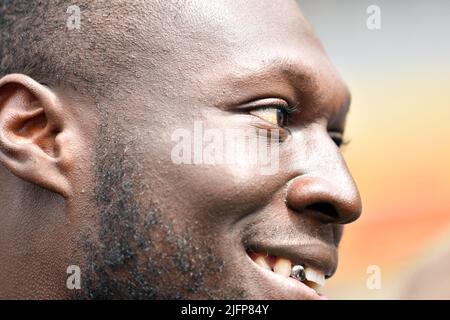 Silverstone, Großbritannien. 03.. Juli 2022. SILVERSTONE, England, 02. JULI 2022; Stormzy Credit: SPP Sport Press Photo. /Alamy Live News Stockfoto