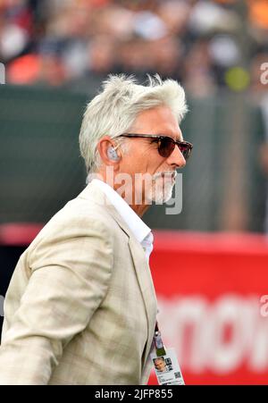 Silverstone, Großbritannien. 03.. Juli 2022. SILVERSTONE, England, 02. JULI 2022; ehemaliger Fahrer und Weltmeister von F1 Damon-SCHANZE Quelle: SPP Sport Pressefoto. /Alamy Live News Stockfoto