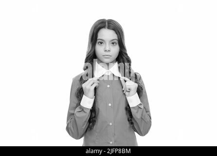 Weibliche Mode-Modell. Hübsches Aussehen des jungen Mädchens. Porträt des Teenagers Kind Stockfoto