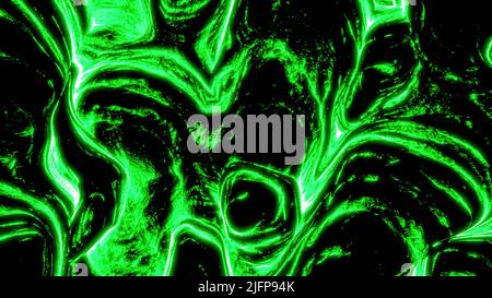 Rosa und grüner Hintergrund.Design.Helle Animation, in der bunte Blots ausbreiten und Muster erstellen Stockfoto