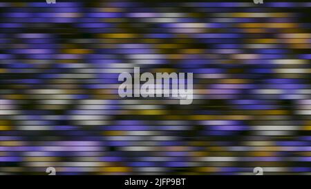 Bunte horizontale Linien mit Striche. Bewegung. Verschwommene horizontale Streifen mit hellen Farbverläufen. Bewegte Streifen mit bunten Striche Stockfoto