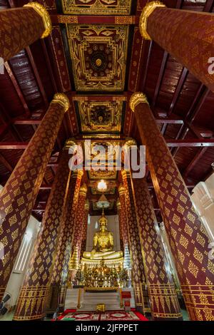 Autthaya Historical Park, Wat Na Phra Men, buddha Statuen, Ayutthaya, Thailand, Südostasien, Asien Stockfoto