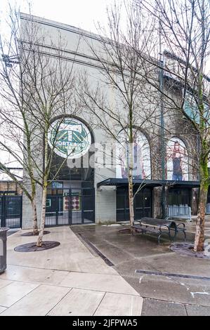 Jeld Wen Field im SW Morrison, Heimstadion der Portland Timbers in Portland, Oregon. Stockfoto