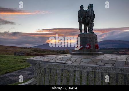 Commando Memorial, Spean Bridge, Lochaber, Highland, Schottland, UK Stockfoto