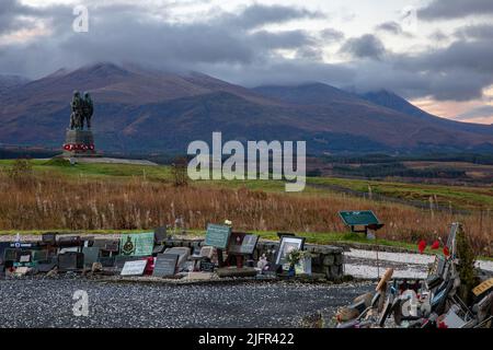 Commando Memorial, Spean Bridge, Lochaber, Highland, Schottland, UK Stockfoto